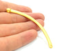 Gold Connector Gold Plated Pendant Connector  (80x4mm)  G6291