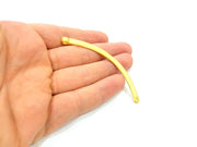 Gold Connector Gold Plated Pendant Connector  (80x4mm)  G6291