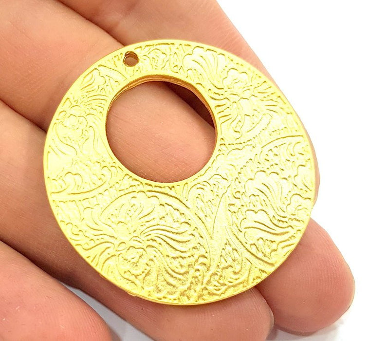 Gold Plated Medallion Pendants (42mm)  G6292