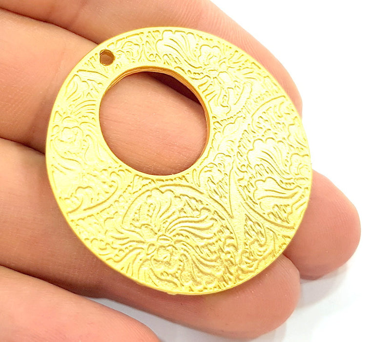 Gold Plated Medallion Pendants (42mm)  G6292