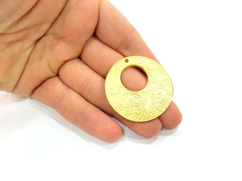 Gold Plated Medallion Pendants (42mm)  G6292