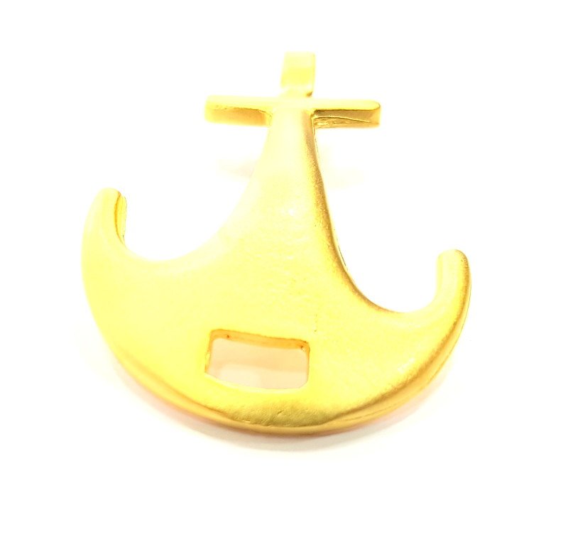 Gold Plated Anchor Pendants (54x35mm)  G6305