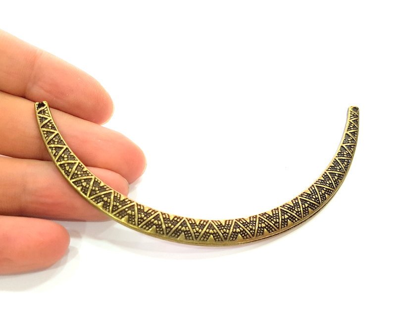 Antique Bronze Collar Pendant  (110x8mm) G8803