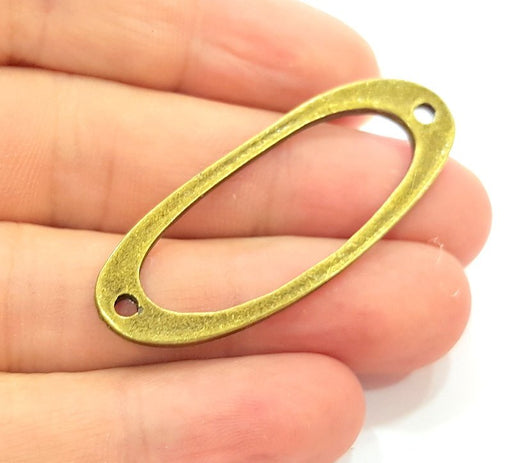 4 Antique Bronze Connector Pendant (50x20mm) G6332
