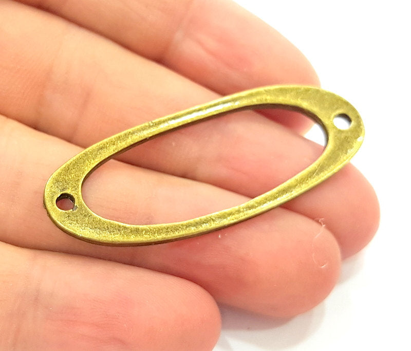 4 Antique Bronze Connector Pendant (50x20mm) G6332