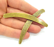 Antique Bronze Bohemian Pendant Tribal Pendant Medallion Pendant   (82x58mm) G6360