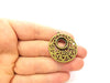 2 Pendant Blank Bezel Settings Base Blank Antique Bronze   Necklace Blank Mountings (12mm blank)  G6367