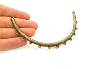 Collar Pendant Tribal Pendant Antique Bronze Pendant  (132x7mm) G6369