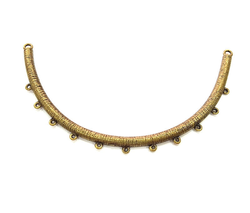 Collar Pendant Tribal Pendant Antique Bronze Pendant  (132x7mm) G6369