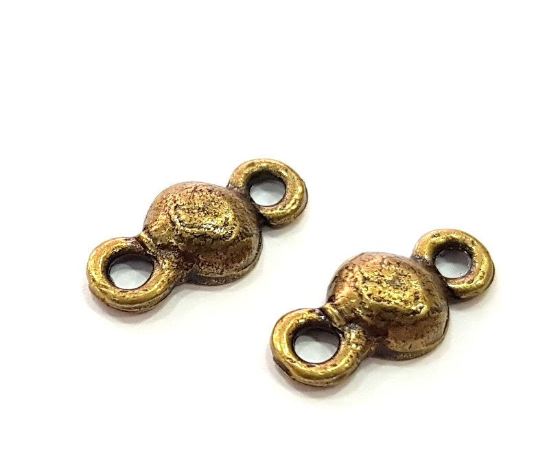 20 Antique Bronze Tone Connector Charms  (15x7mm) G6370