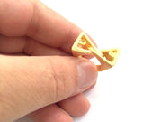 Adjustable Ring Blank, (3mm blank )  Gold Plated Brass G6132