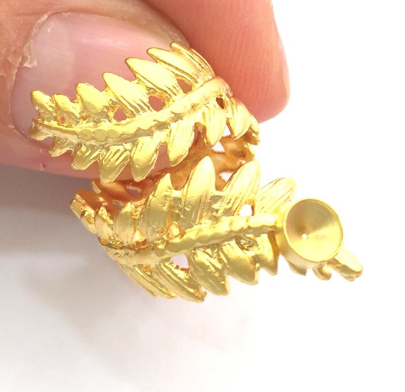 Adjustable Ring Blank, (3mm blank )  Gold Plated Brass G6140