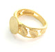 Adjustable Ring Blank, (10mm blank ) Gold Plated Brass G6157