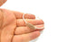 Bracelet Blank Cuff Bangles Findings Adjustable Bracelet Components (25x15mm Blank)   Antique Silver Plated Brass G5789