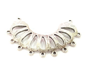 Silver Pendants Antique Silver Tribal Pendant Connector Ethnic Pendant (61x17mm) Antique Silver Plated G6414