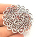 Antique Silver Plated Medallion Pendants (51mm) Antique Silver Plated Metal  G6171
