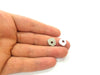 10 Pcs  (12mm) Antique Silver Plated Metal  Stamp G6181