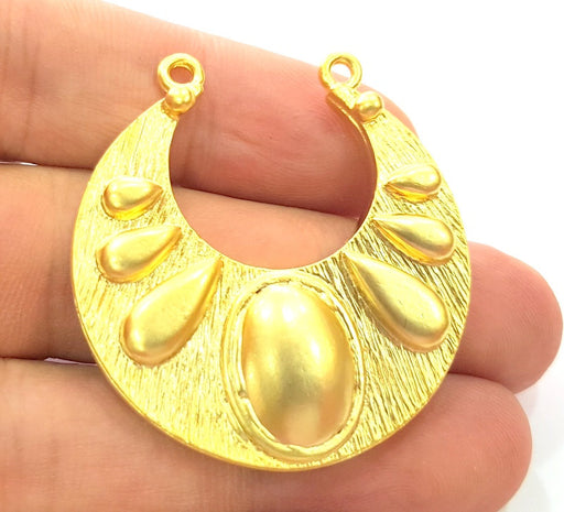 Gold Pendant Gold Plated Medallion Pendants (43x41mm)  G6192