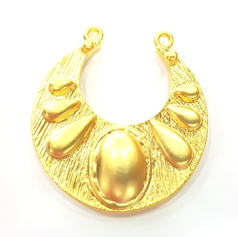 Gold Pendant Gold Plated Medallion Pendants (43x41mm)  G6192