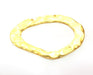 Gold Plated Hammered Pendants (67x45mm)  G6193