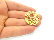 Gold Plated  Pendant Blank (32mm)  G16300