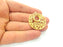 Gold Plated  Pendant Blank (32mm)  G16300
