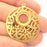 Gold Plated  Pendant Blank (32mm)  G16300