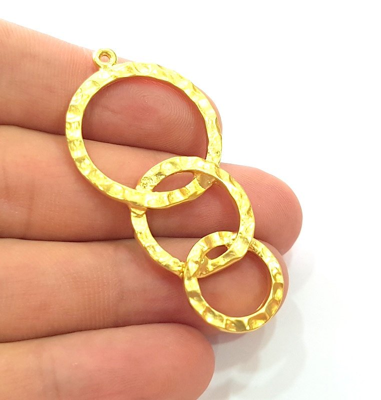 Gold Pendant Gold Plated Pendants (55x27mm)  G6204