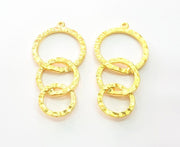 Gold Pendant Gold Plated Pendants (55x27mm)  G6204