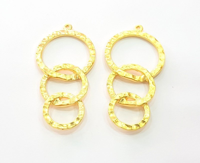 Gold Pendant Gold Plated Pendants (55x27mm)  G6204