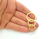 Gold Pendant Gold Plated Pendants (55x27mm)  G6204