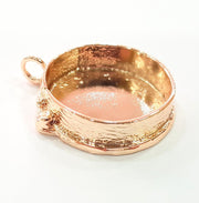 Rose Gold Pendant Blank Base Setting Necklace Blank Mountings Rose Gold Plated Brass (30 mm Blank ) G6451