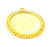 Gold Plated Pendant Blank (28mm blank)  G6212