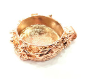 Rose Gold Pendant Blank Base Setting Necklace Blank Mountings Rose Gold Plated Brass (25 mm Blank ) G6491