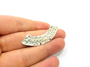 2 Silver Pendant Oxidized Silver Pendants Antique Silver Plated Pendants (50x10mm)  G6533