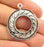 4 Silver Charms Antique Silver Plated Charms (30mm)  G6543