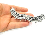 Large Silver Pendant Antique Silver Plated Pendants (120x20mm)  G6552