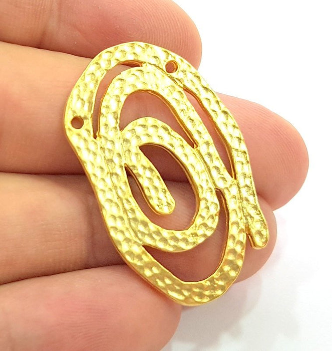 Gold Plated Connector Pendants (38x24mm)  G6223