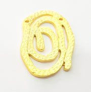 Gold Plated Connector Pendants (38x24mm)  G6223