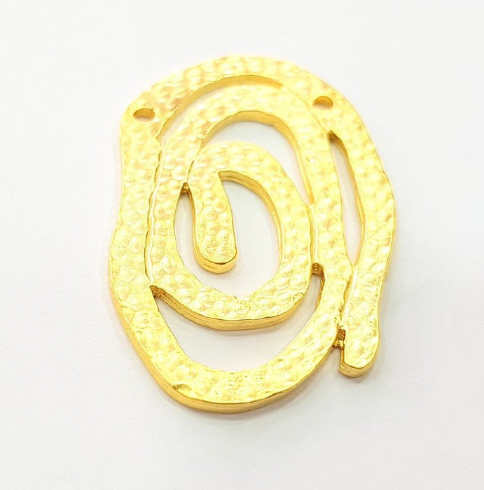 Gold Plated Connector Pendants (38x24mm)  G6223