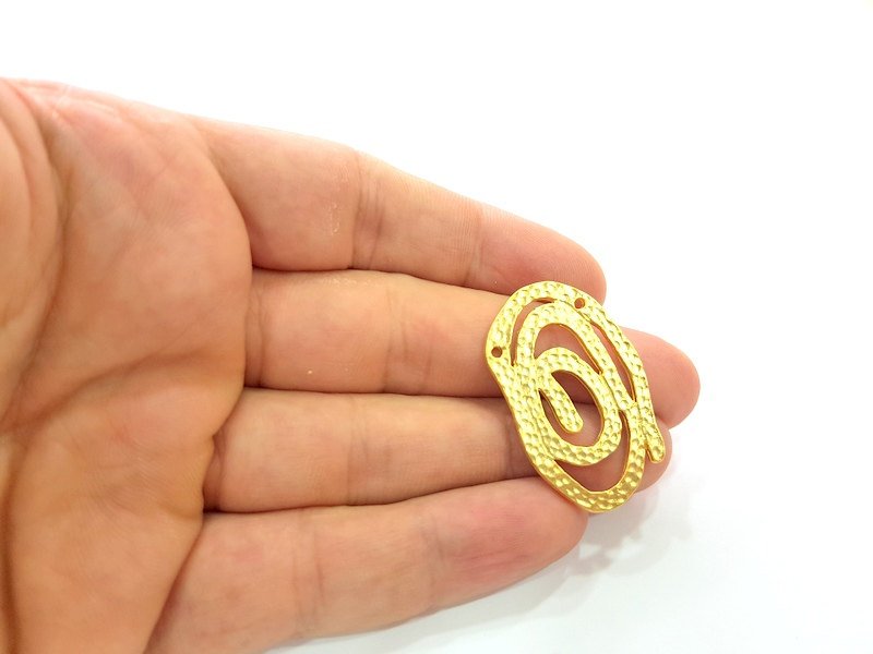 Gold Plated Connector Pendants (38x24mm)  G6223