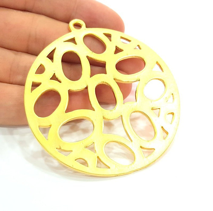 Gold Plated Medallion Pendants (70mm)  G6229