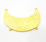 Gold Pendant Hammered Collar Pendant Necklace Connector (62x24mm)  G6603