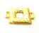 Gold Plated Necklace Connector Pendant  (36x27mm)  G6611