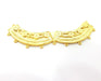 Gold Necklace Bar Pendant Collar Gold Plated Pendant (121x18mm)  G6985