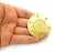 Gold Pendant Medallion Pendants Ottoman Signature Gold Plated Pendant (54mm)  G6620