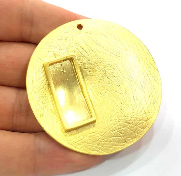 Gold Pendant Medallion Pendants Gold Plated Pendant (58mm)  G6623