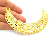 Gold Necklace Bar Pendant Collar Gold Plated Pendant (125x25mm)  G6624