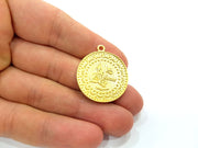Gold Charms Gold Plated Ottoman Signature Charms (27mm)  G6628