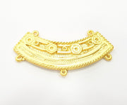 Gold Pendant Gold Plated Necklace Connector (62x18mm)  G6629